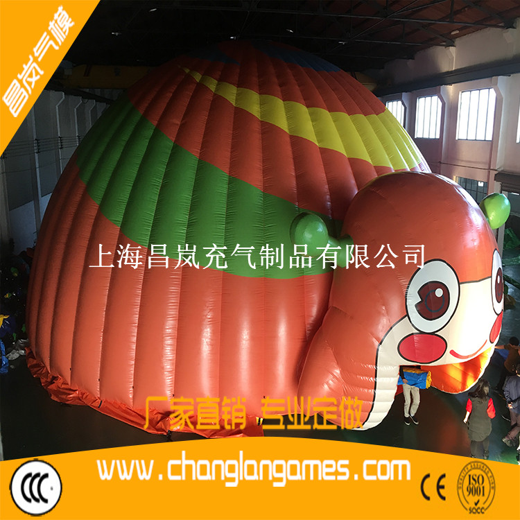 廠家直銷充氣蝸?？ㄍ◣づ癜雸A形雙層充氣帳篷 inflatabel double-layer air dome tent