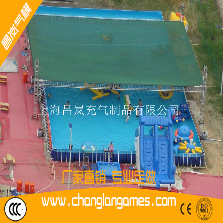 廠(chǎng)家現(xiàn)貨0.9mmPVC 夾網(wǎng)布優(yōu)質(zhì)高質(zhì)量支架水池定做