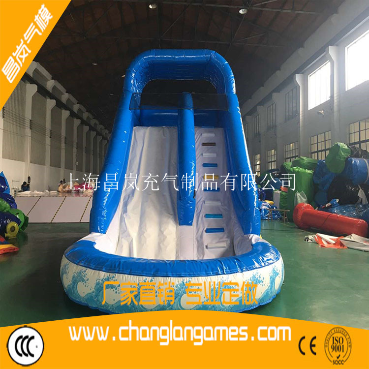 廠家直銷專業(yè)定做 充氣水滑梯水池組合 inflatable slide with pool combo  game for kids