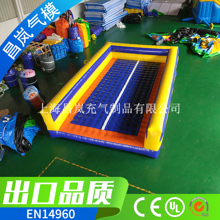 廠家直銷充氣氣墊 拉扣充氣跳床墊子 inflatable bouncer bed for sale