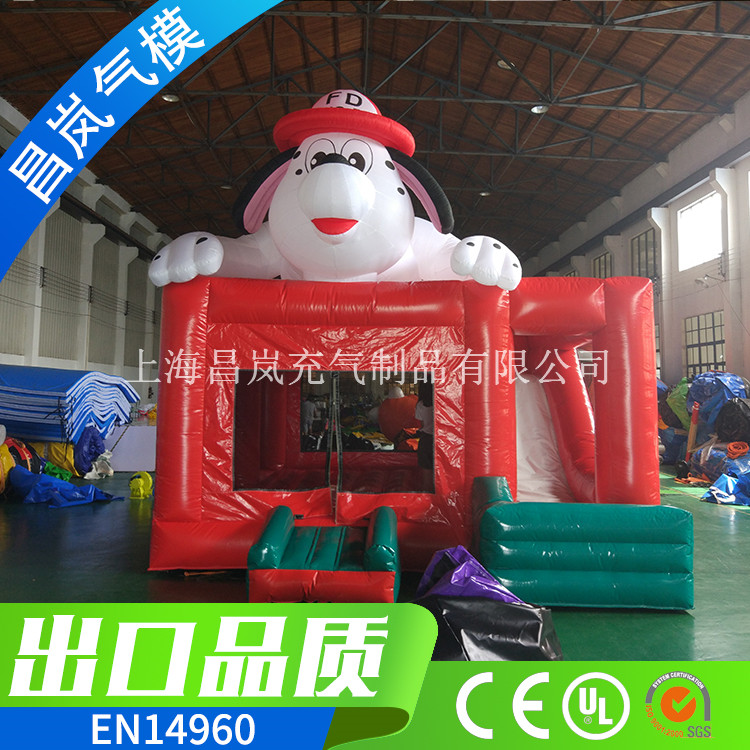 廠家直銷 兒童充氣跳床滑梯  斑點狗充氣蹦蹦床城堡滑滑梯 Hot sale inflatable bouncer slide combo game for kids